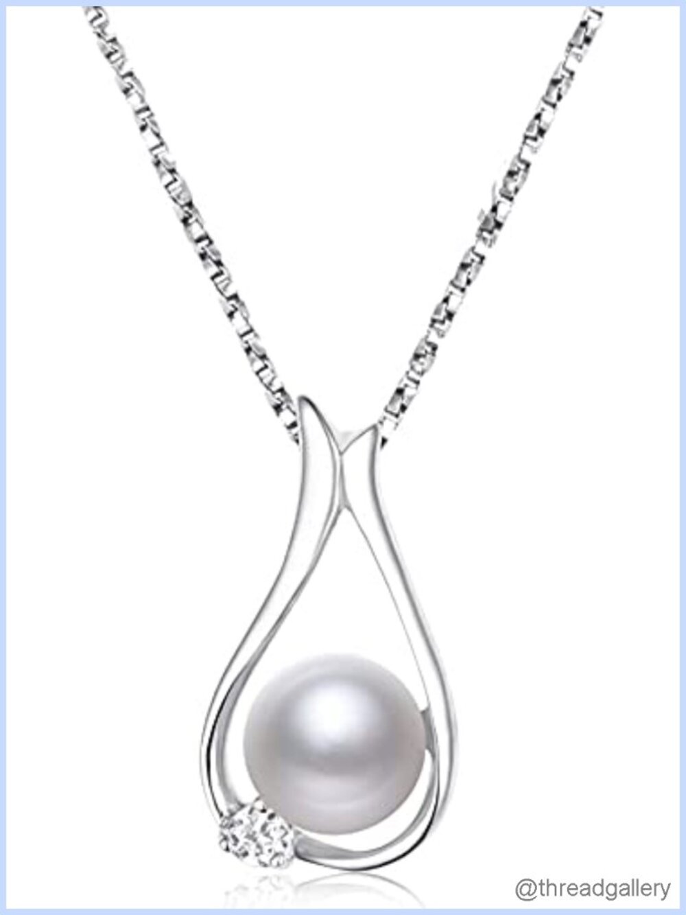 8-9mm Genuine Pearl Necklace Gold Plated Sterling Silver 18in Gift